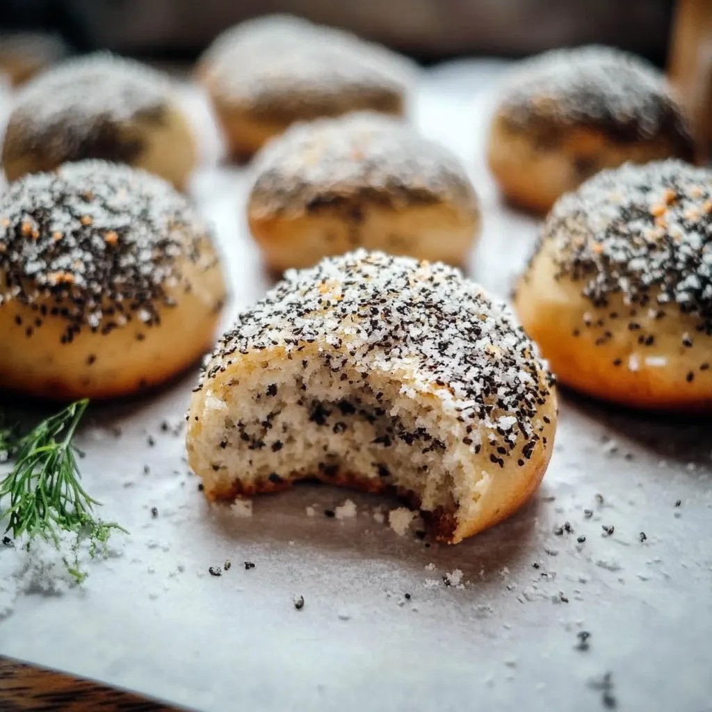 Weihnachtsbällchen mit Mohn