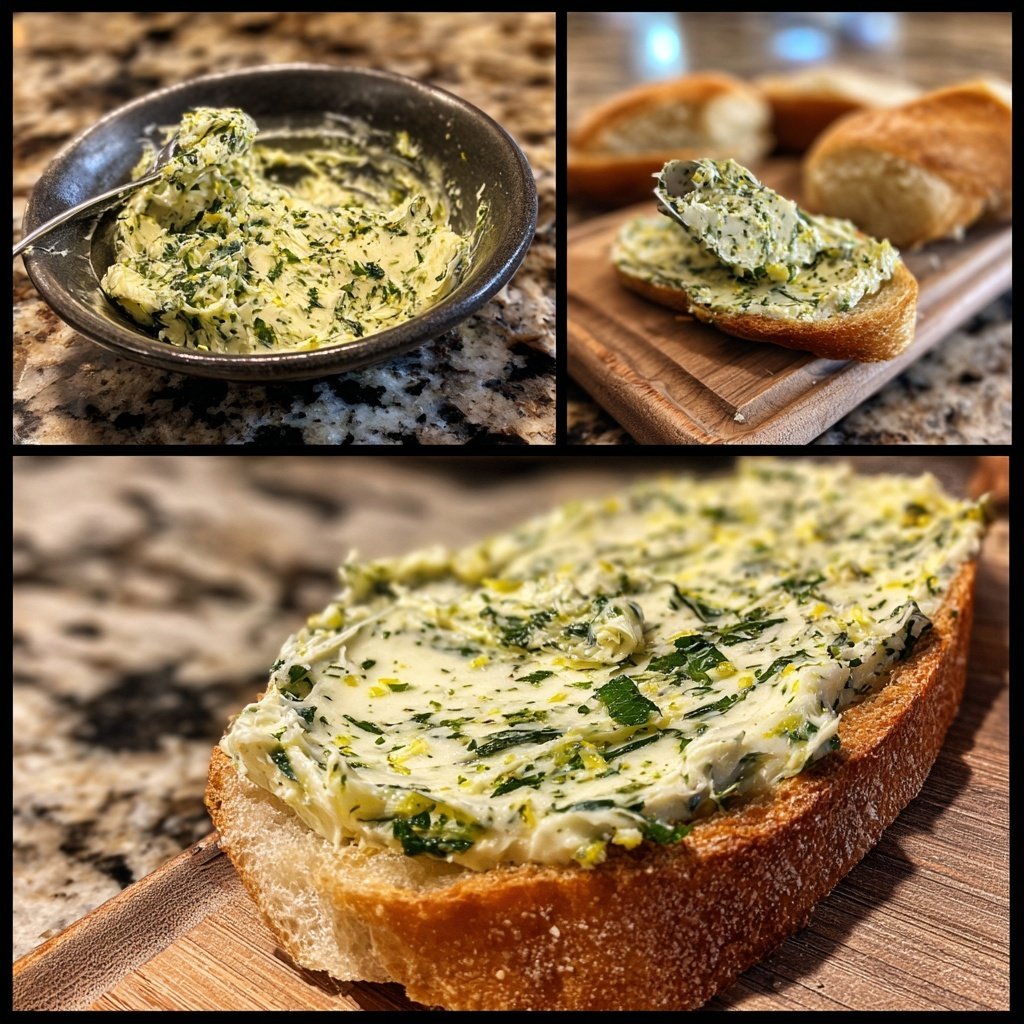 Kräuterbutter Mit Basilikum Und Zitrone