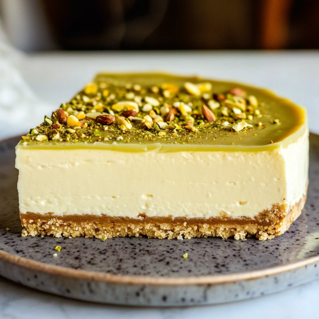 Pistazien Cheesecake ohne Backen