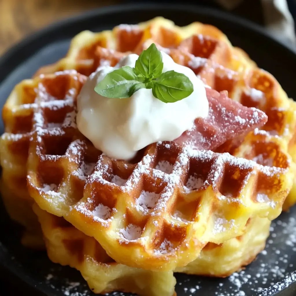 Knusprige Waffeln aus Kartoffeln