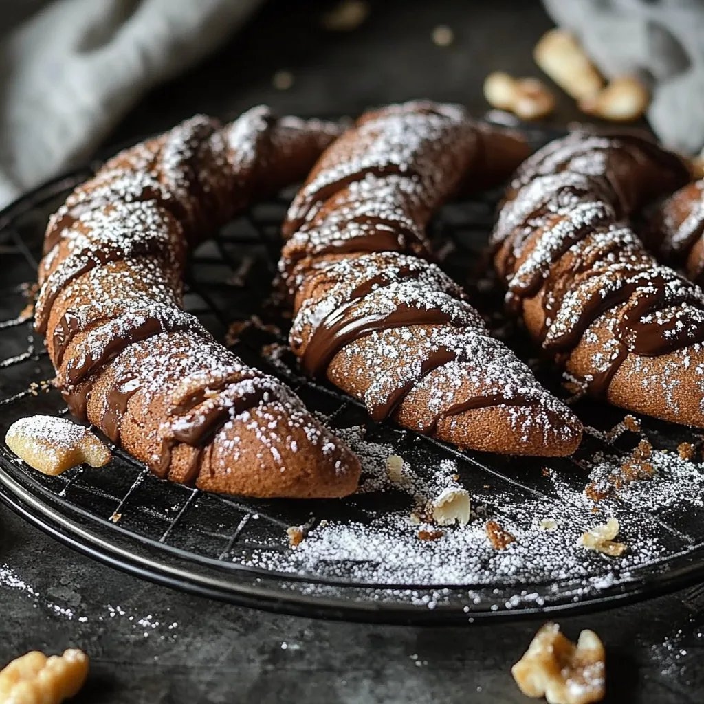 Lebkuchen Nougat Kipferl