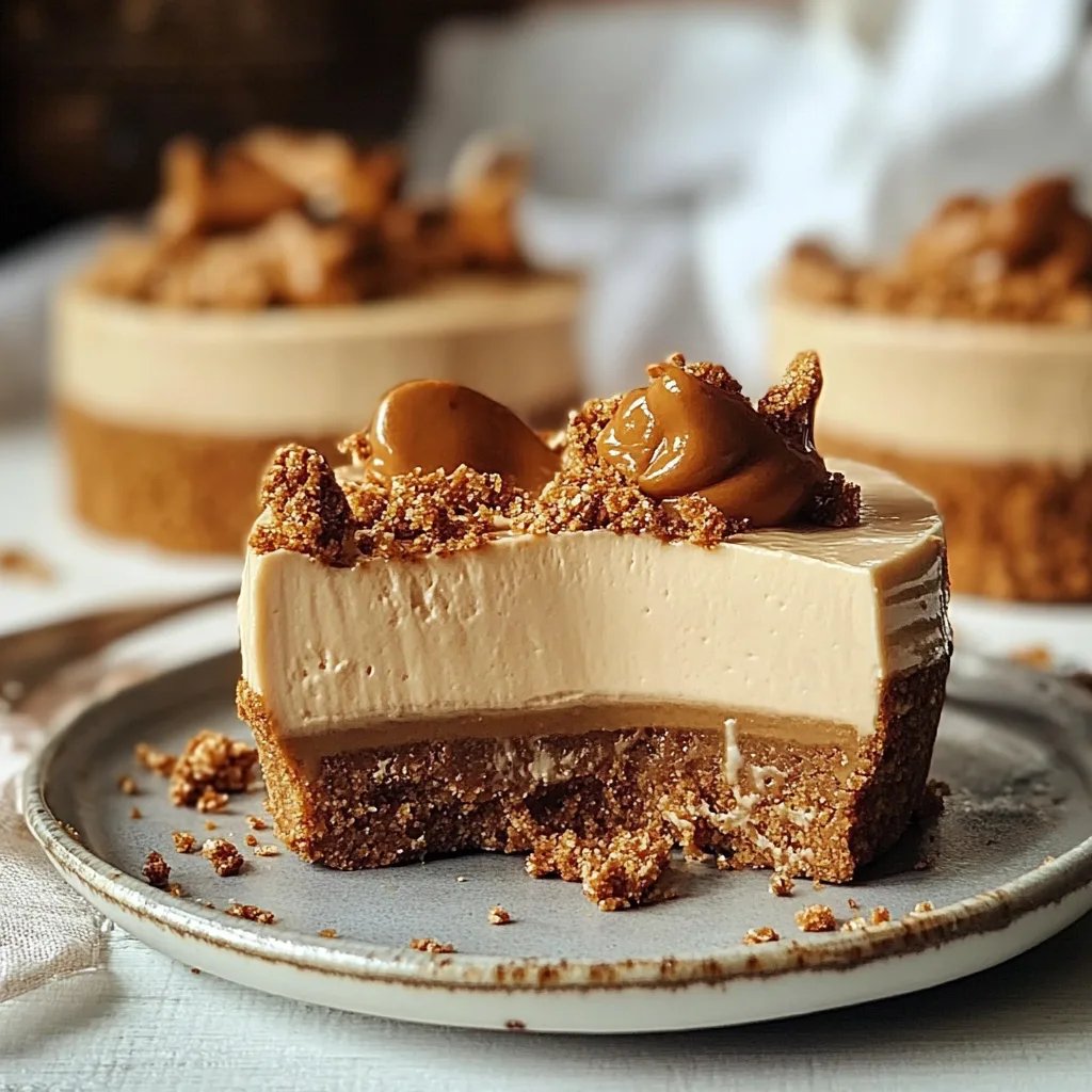 Mini Lotus Biscoff Cheesecake ohne Backen