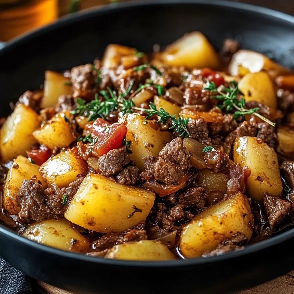 Kartoffelpfanne mit Hackfleisch