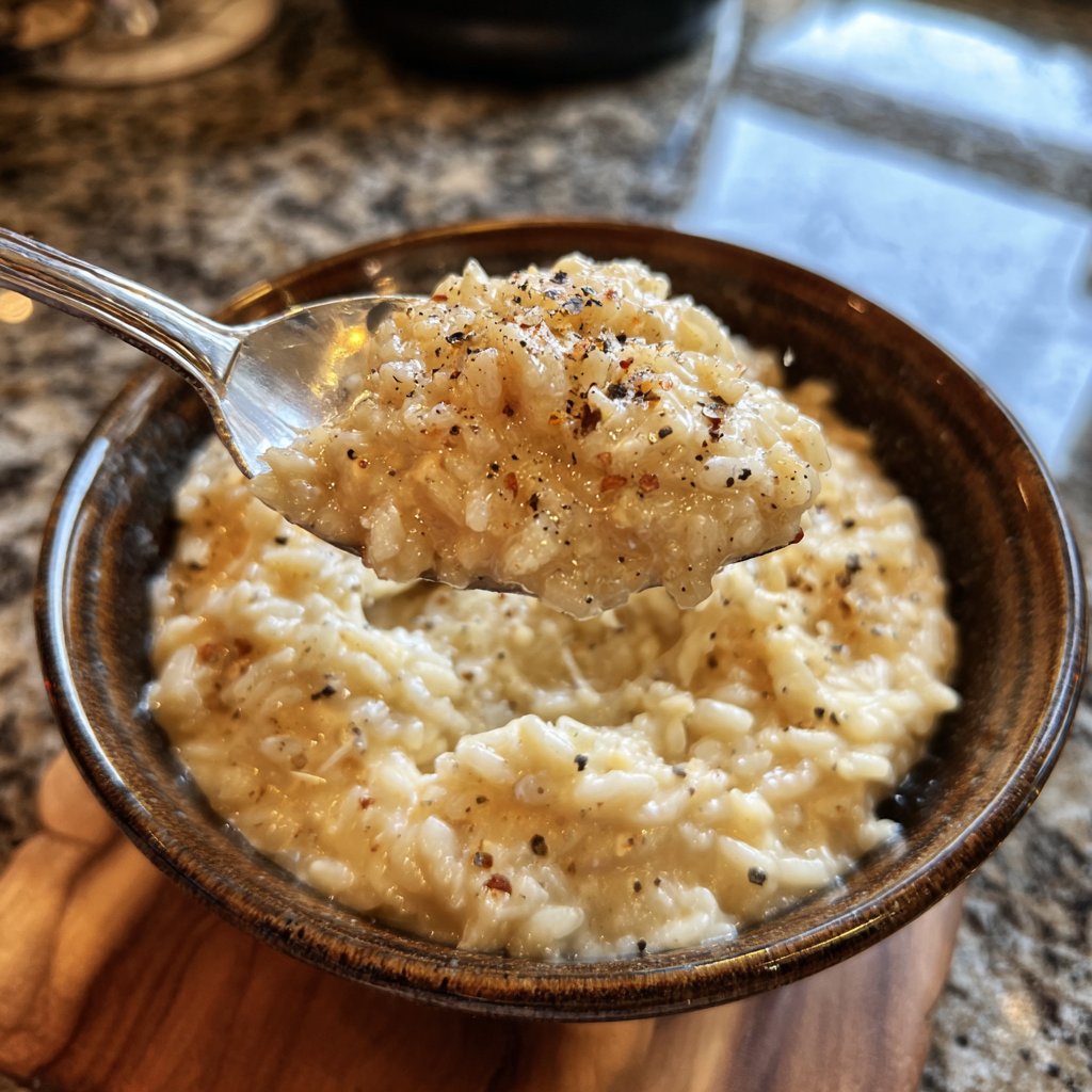 Risotto mit Champagner und Parmesan