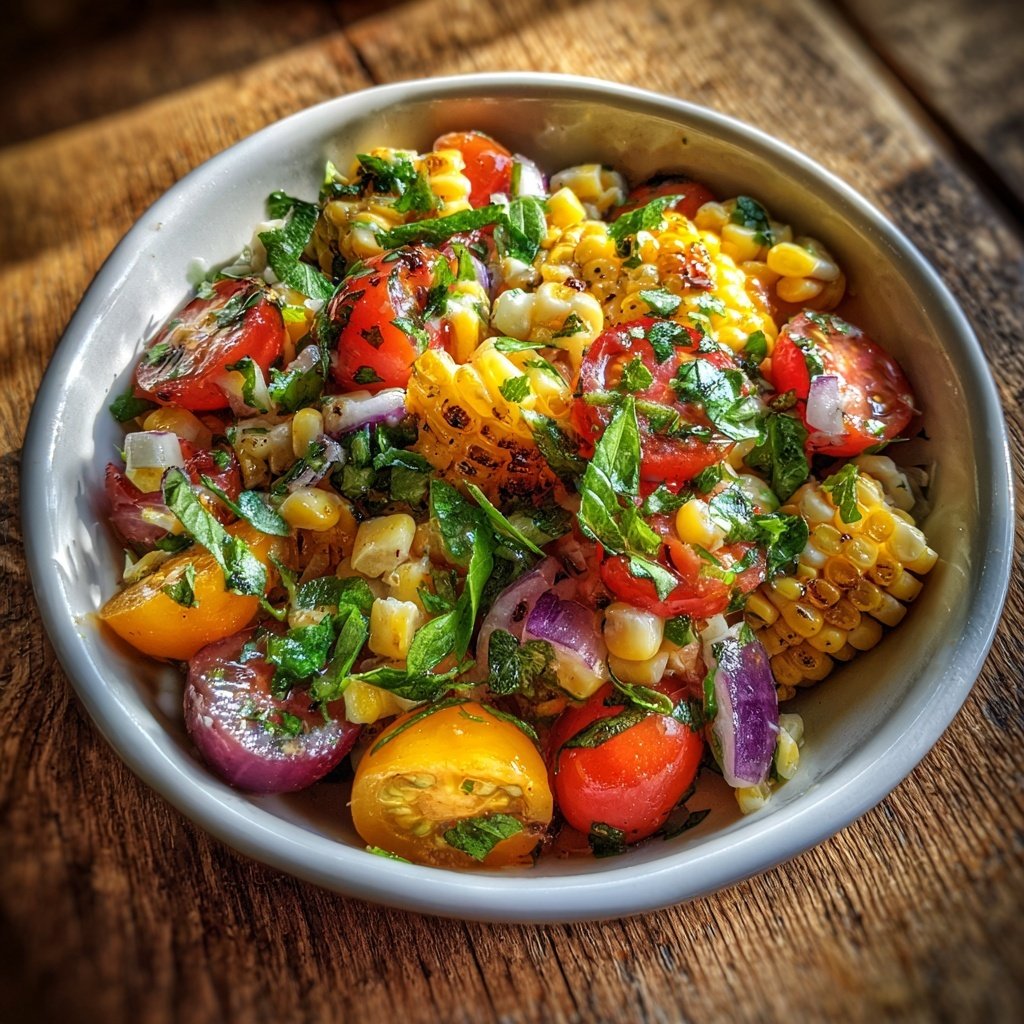 Reissalat Zum Grillen Mit Mais