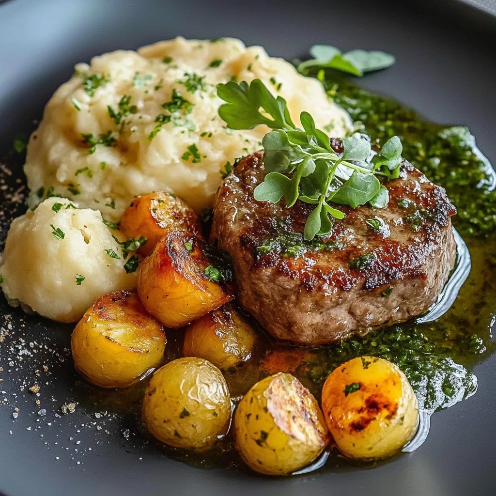 Herzhafte Fleischbällchen mit frischem Gurkensalat und cremigem Kartoffelstampf
