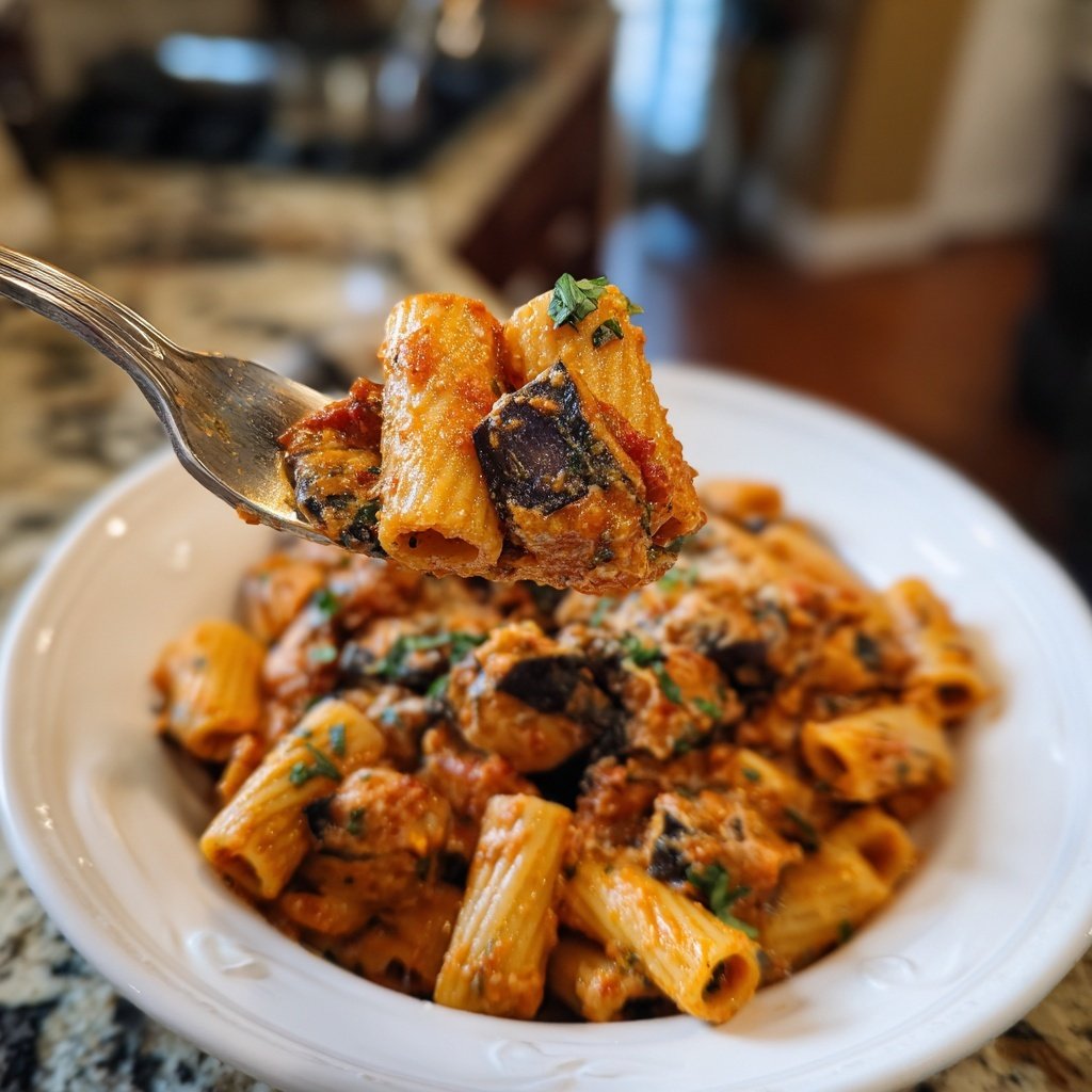 Internationale Küche Italienische Pasta alla Norma