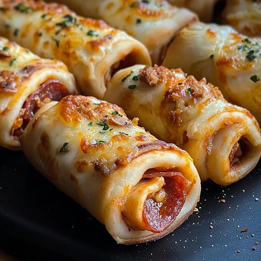 Proteinreiche Pepperoni-Pizzarollen