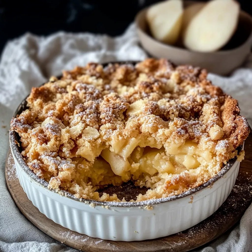 Apfel-Marzipan-Crumble