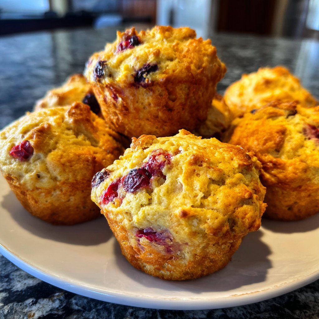 Muffins mit Joghurt und Beeren