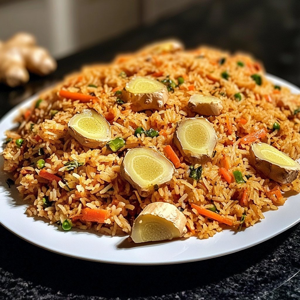 Gebratener Reis mit Ingwer