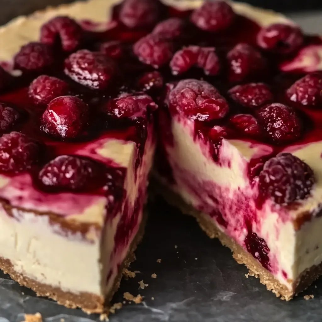 Gesunde Himbeer-Cheesecake-Riegel